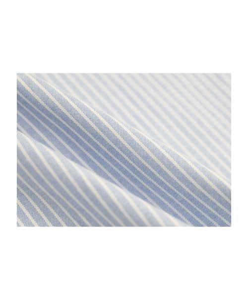 GUBIN（グビン）の「レタリングスリーブストライプシャツ - ブルー（シャツ/ブラウス・レディース・その他・SMALL/MEDIUM/LARGE）」の8枚目の写真