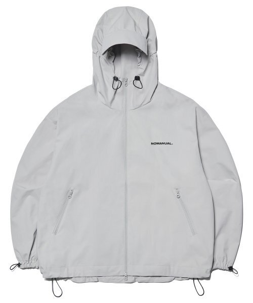 NOMANUAL(NOMANUAL)の「PENON WIND SHELL - WARM GRAY(ナイロンジャケット・レディース・その他・X-LARGE/SMALL/MEDIUM/LARGE)」の1枚目の写真