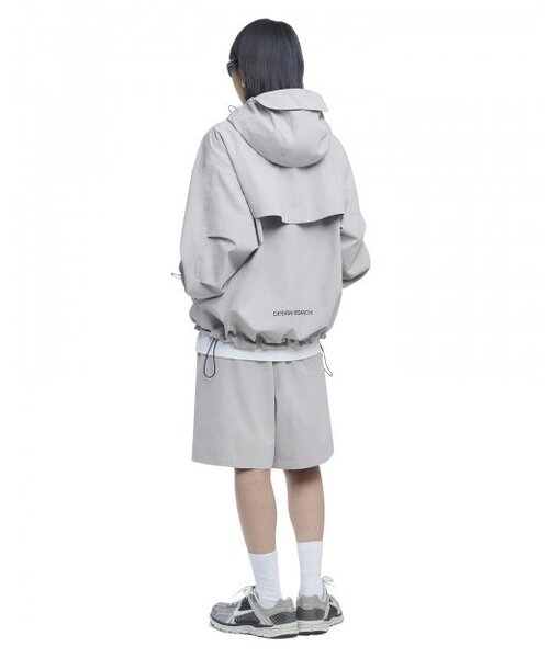 NOMANUAL(NOMANUAL)の「PENON WIND SHELL - WARM GRAY(ナイロンジャケット・レディース・その他・X-LARGE/SMALL/MEDIUM/LARGE)」の10枚目の写真