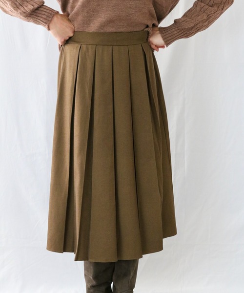 a lot of love（ア ロット オブ ラブ）の「ロングプリーツスカート（スカート・レディース・ブラック/グレー/ブラウン・M/L）」の3枚目の写真