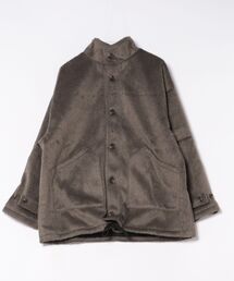 Revo.（レボ）の「Revo. オーバーサイズ シャギーメルトン スタンドカラー ミドルコート（ステンカラーコート・メンズ）」