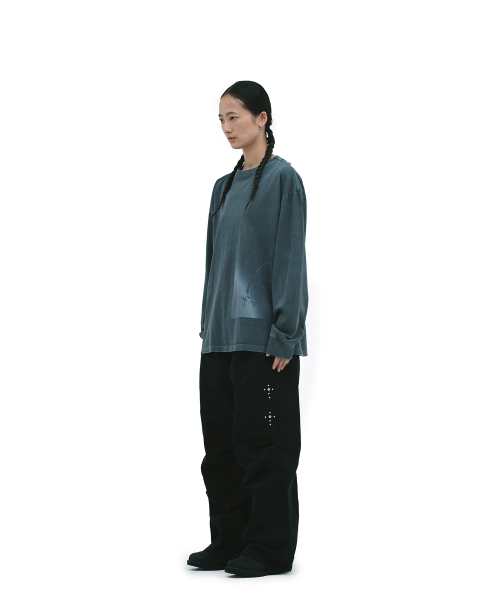 DEFGARMENTS（デフグラメンツ）の「BUTTERFLY LONG SLEEVE [NAVY CHARCOAL]（Tシャツ/カットソー・レディース・その他・MEDIUM/LARGE）」の5枚目の写真