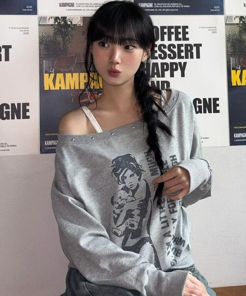 LUVISTRUE（ラヴイズトゥルー）の「GT ONE SHOULDER SWEATSHIRT(BLACK)（スウェット・レディース・その他・FREE）」の19枚目の写真