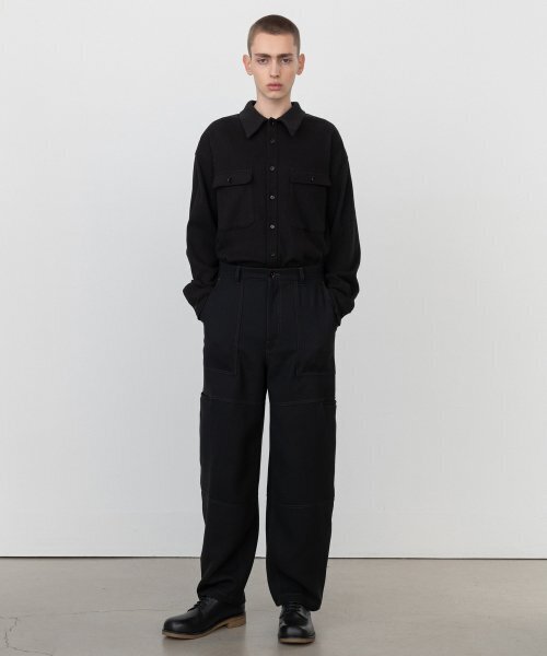 INSILENCE(インサイロンス)の「ウールダブルクロスバルーンフィットパンツ BLACK(その他パンツ・メンズ・その他・MEDIUM)」の1枚目の写真