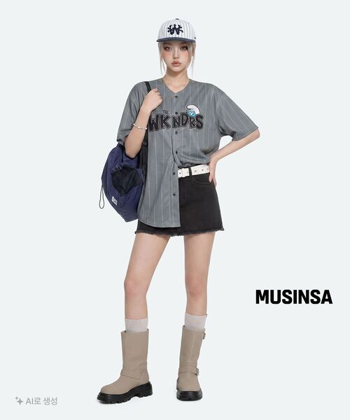 WKNDRS(ウィーキャンドース)の「BASEBALL JERSEY (GREY)(Tシャツ/カットソー・レディース・その他・LARGE/MEDIUM)」の4枚目の写真
