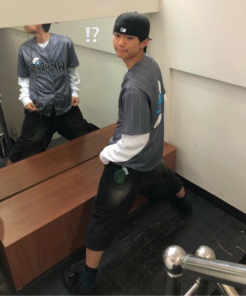 WKNDRS(ウィーキャンドース)の「BASEBALL JERSEY (GREY)(Tシャツ/カットソー・レディース・その他・LARGE/MEDIUM)」の5枚目の写真