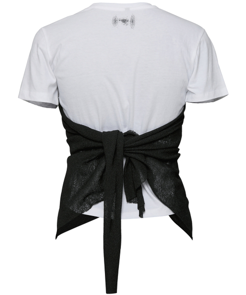 FLAREUP(フレアアップ)の「Bustier Layered T-Shirt (FL-122_White&Black)(Tシャツ/カットソー・レディース・ブラック・OS)」の14枚目の写真