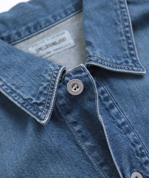 SPELLBOUND（スペルバウンド）の「[SPELLBOUND / スペルバウンド] 8oz綿麻デニム ミリタリーシャツジャケット (used)（デニムジャケット・メンズ・インディゴブルー・4/2/3）」の6枚目の写真