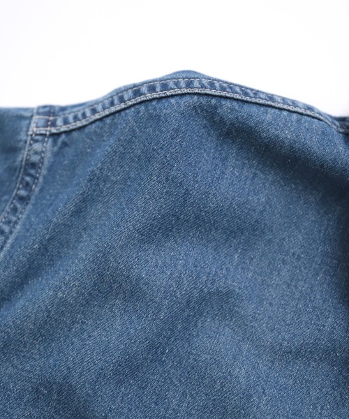 SPELLBOUND（スペルバウンド）の「[SPELLBOUND / スペルバウンド] 8oz綿麻デニム ミリタリーシャツジャケット (used)（デニムジャケット・メンズ・インディゴブルー・4/2/3）」の7枚目の写真