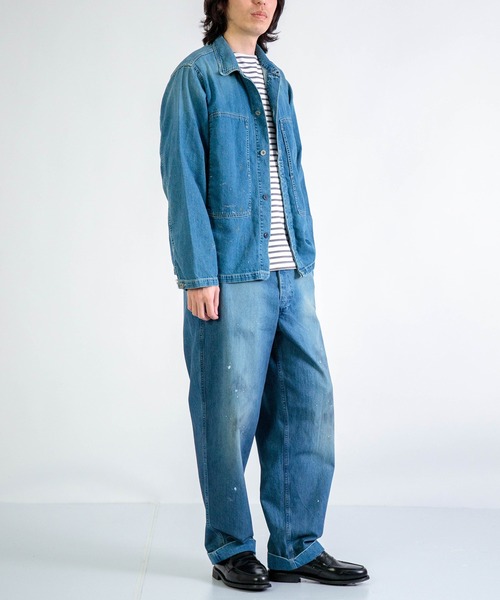 SPELLBOUND（スペルバウンド）の「[SPELLBOUND / スペルバウンド] 8oz綿麻デニム ミリタリーシャツジャケット (used)（デニムジャケット・メンズ・インディゴブルー・4/2/3）」の4枚目の写真