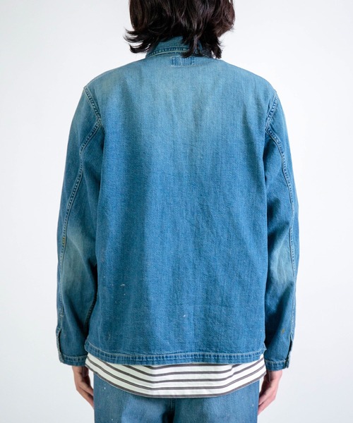 SPELLBOUND（スペルバウンド）の「[SPELLBOUND / スペルバウンド] 8oz綿麻デニム ミリタリーシャツジャケット (used)（デニムジャケット・メンズ・インディゴブルー・4/2/3）」の9枚目の写真