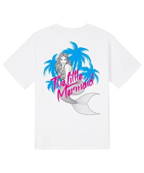 KAN6312(カン6312)の「KTW0053 人魚姫 半袖Tシャツ - ホワイト(Tシャツ/カットソー・メンズ・その他・LARGE/MEDIUM/SMALL/X-LARGE)」の1枚目の写真