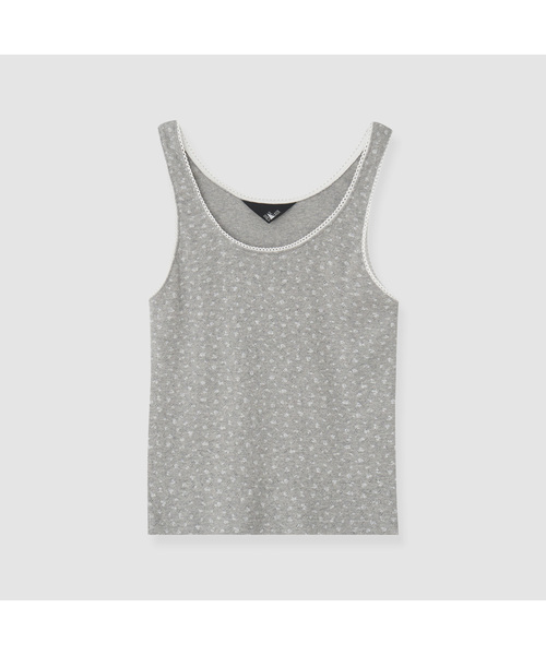 DEARSTALKER(ディアストーカー)の「D. BASIC COTTON FLOWER TOP - 4 COLOR(Tシャツ/カットソー・レディース・ブルー/グレー/アイボリー/ネイビー・FREE)」の3枚目の写真