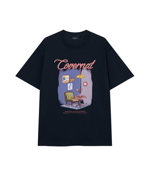 COVERNAT(カバーナット)の「ペインティンググラフィックTシャツ ネイビー(Tシャツ/カットソー・メンズ・その他・SMALL/MEDIUM/LARGE/X-LARGE)」の2枚目の写真