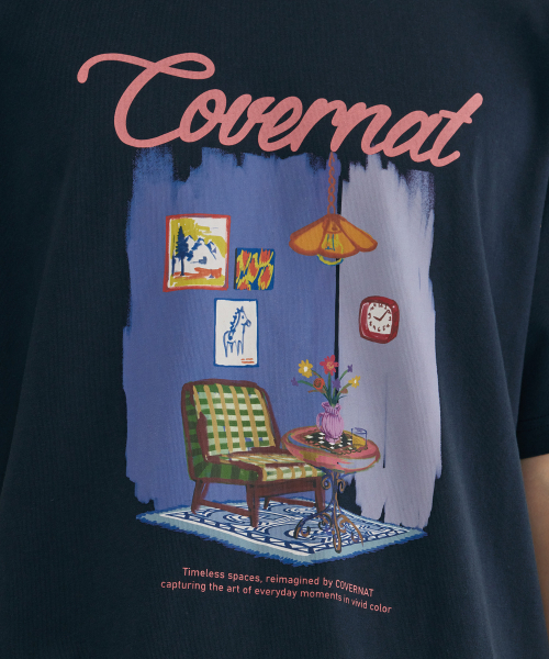 COVERNAT(カバーナット)の「ペインティンググラフィックTシャツ ネイビー(Tシャツ/カットソー・メンズ・その他・SMALL/MEDIUM/LARGE/X-LARGE)」の8枚目の写真