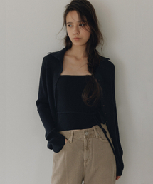 Preta golgi bustier knit (black)