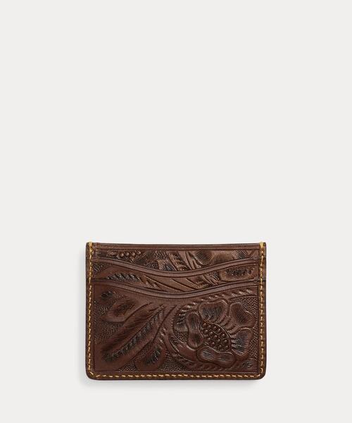 ハンドツールド レザー カード ケース（カードケース）｜RRL（ダブル