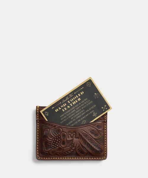 ハンドツールド レザー カード ケース（カードケース）｜RRL（ダブル