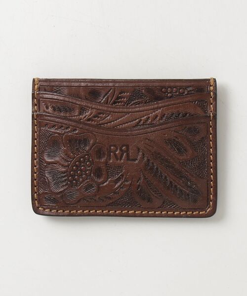 RRL カービングレザーカードケース新品未使用 ハンドツールド レザー カード ケース（カードケース）｜RRL（ダブル