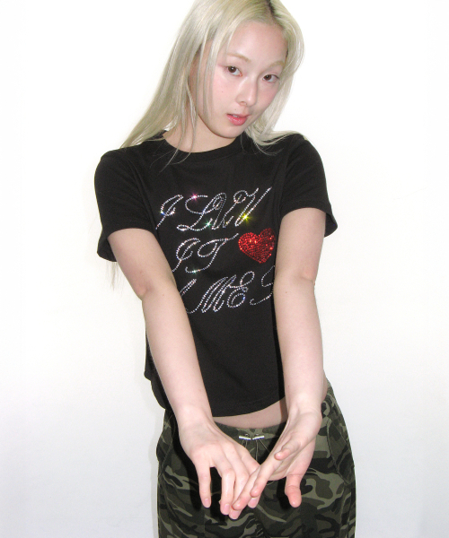 AMESWORLDWIDE(アメスワールドワイド)の「AMES HOTFIX CROP TEE BLACK(Tシャツ/カットソー・レディース・その他・FREE)」の22枚目の写真