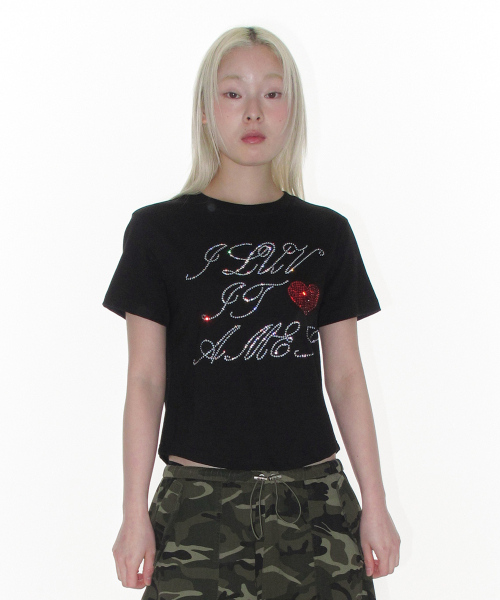 AMESWORLDWIDE(アメスワールドワイド)の「AMES HOTFIX CROP TEE BLACK(Tシャツ/カットソー・レディース・その他・FREE)」の21枚目の写真