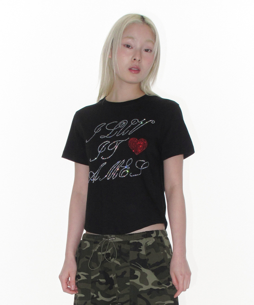 AMESWORLDWIDE(アメスワールドワイド)の「AMES HOTFIX CROP TEE BLACK(Tシャツ/カットソー・レディース・その他・FREE)」の20枚目の写真