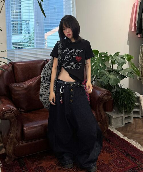 AMESWORLDWIDE(アメスワールドワイド)の「AMES HOTFIX CROP TEE BLACK(Tシャツ/カットソー・レディース・その他・FREE)」の9枚目の写真