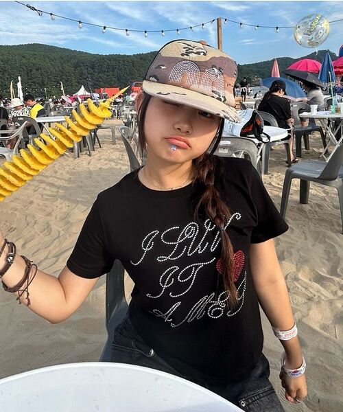 AMESWORLDWIDE(アメスワールドワイド)の「AMES HOTFIX CROP TEE BLACK(Tシャツ/カットソー・レディース・その他・FREE)」の7枚目の写真