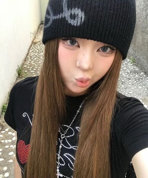 AMESWORLDWIDE(アメスワールドワイド)の「AMES HOTFIX CROP TEE BLACK(Tシャツ/カットソー・レディース・その他・FREE)」の2枚目の写真