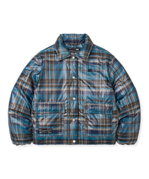 W TAG CHECK WELLON JACKET - BLUE