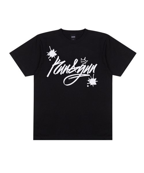 CREAM SODA LAB(クリームソーダラボ)の「ラン&ガン 半袖Tシャツ ブラック ホワイト(Tシャツ/カットソー・レディース・その他・LARGE/MEDIUM/X-LARGE/XX-LARGE)」の2枚目の写真