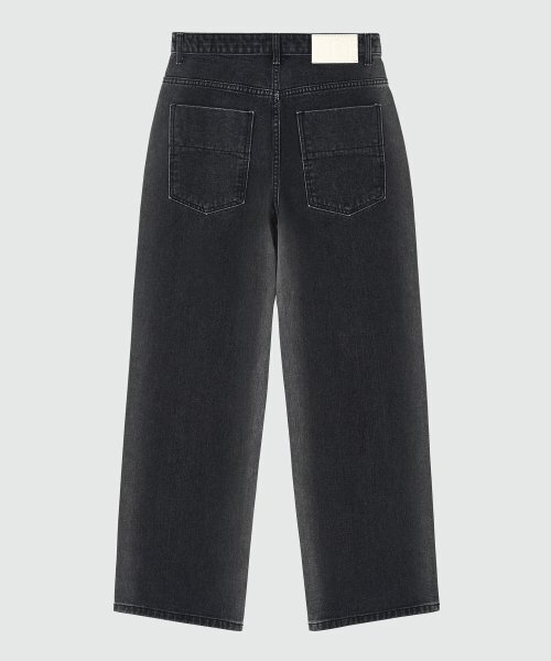 DECET(デケト)の「Mid Rise Wide Jeans DCPT027BlackSide(デニムパンツ・レディース・その他・34/32/30/26/28)」の6枚目の写真
