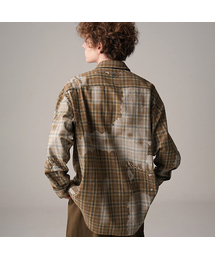 ZENDUST（ジェンダスト）の「Rou Painting Overfit Check Shirt BROWN（シャツ/ブラウス）」