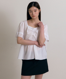 Shirring Blouse (White)