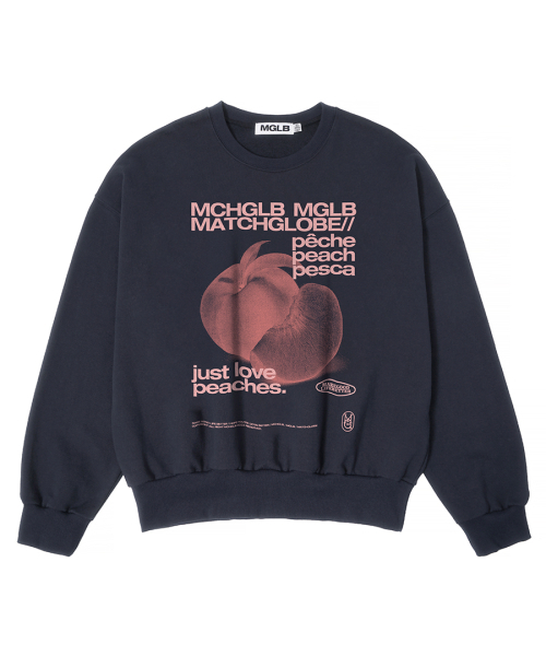 MATCHGLOBE(マッチグローブ)の「アナザー ピーチ スウェットシャツ(ネイビー)(スウェット・レディース・その他・FREE)」の5枚目の写真