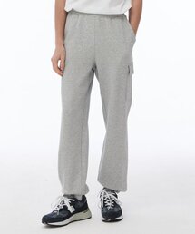 Uni) C100 3-tier full banding tapered cargo jogger pants (24 years) (MELANGE GREY) [LRARCYT782P]