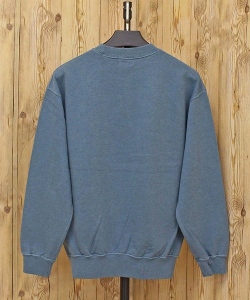 Schott(ショット)の「PIGMENT SO FAR SO GOOD CREW SWEAT(スウェット・メンズ・ブルーグレー/レッド/ブラック・L/M/XXL/XL)」の8枚目の写真