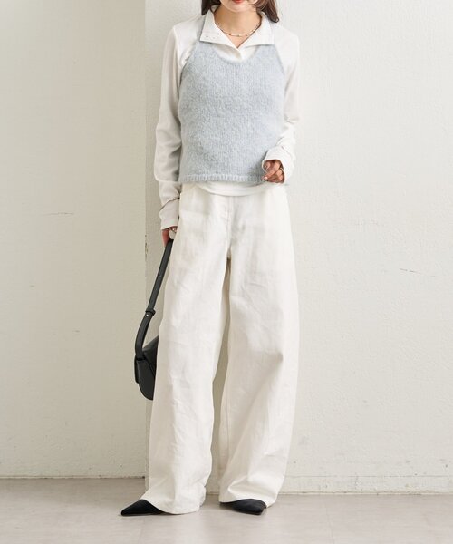 mystic(ミスティック)の「ふわふわホルターニットビスチェ(ニット/セーター・レディース・アイボリー/ブルー/ネイビー・FREE)」の18枚目の写真