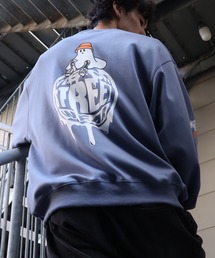 【VISION STREET WEAR/ヴィジョンストリートウェア】Ghost Circle Logo Crewneck Sweatshirt/ゴースト サークルロゴ クルーネック トレーナー スウェット