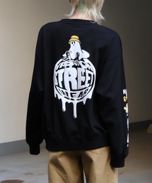 VISION STREET WEAR | 【VISION STREET WEAR/ヴィジョンストリートウェア】Ghost Circle Logo Crewneck Sweatshirt/ゴースト サークルロゴ クルーネック トレーナー スウェット(スウェット)