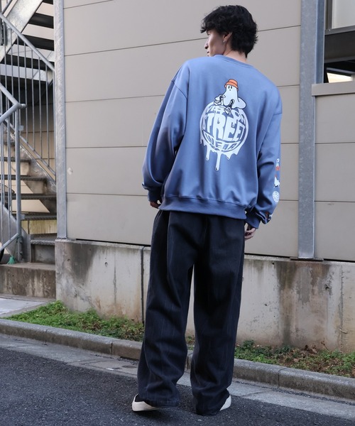 VISION STREET WEAR（ヴィジョンストリートウェア）の「【VISION STREET WEAR/ヴィジョンストリートウェア】Ghost Circle Logo Crewneck Sweatshirt/ゴースト サークルロゴ クルーネック トレーナー スウェット（スウェット・メンズ・ホワイト/ライトグレー/ブルーグレー/ブラック・M/L/LL）」の18枚目の写真
