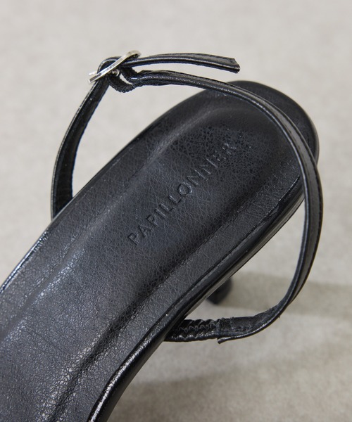 PAPILLONNER（パピヨネ）の「メタリックラウンドサンダル（サンダル・レディース・ブラック/シルバー・L/M/S）」の9枚目の写真