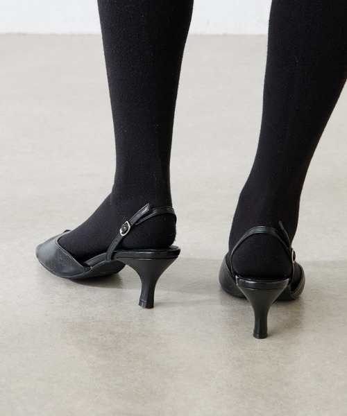 PAPILLONNER（パピヨネ）の「メタリックラウンドサンダル（サンダル・レディース・ブラック/シルバー・L/M/S）」の13枚目の写真