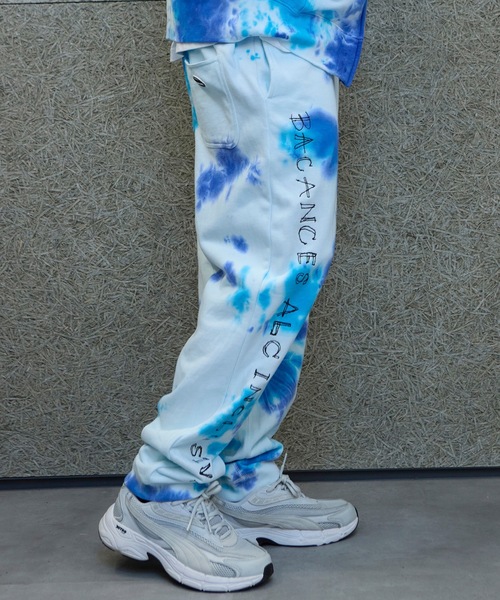 BACANCES ALL INCLUSIVE（バカンサスオールインクルーシブ）の「BLC TIE DYE SWEAT PANTS[ALEX LOGO]（スウェットパンツ・メンズ・ピンク/ブルー・L）」の6枚目の写真
