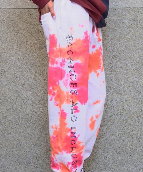 BACANCES ALL INCLUSIVE（バカンサスオールインクルーシブ）の「BLC TIE DYE SWEAT PANTS[ALEX LOGO]（スウェットパンツ・メンズ・ピンク/ブルー・L）」の7枚目の写真