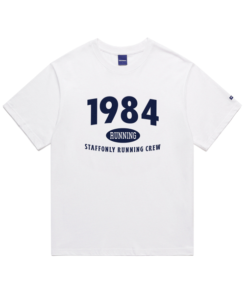 STAFF ONLY(スタッフオンリー)の「1984 TEE (WHITE)(Tシャツ/カットソー・メンズ・その他・MEDIUM/LARGE)」の1枚目の写真