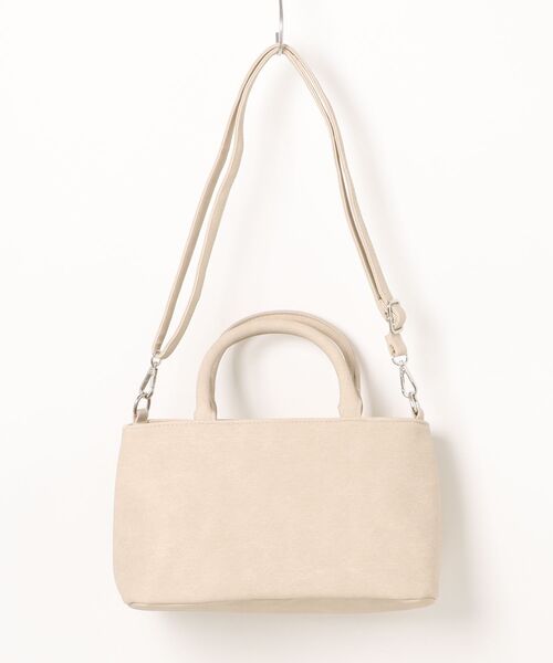 GORGE（ゴージ）の「《刺繍ロゴ×2WAY》アンティークレザー風デザイン◎大人可愛いミニトートバッグ（トートバッグ・レディース・アイボリー/ブラック/ブルー・F）」の16枚目の写真