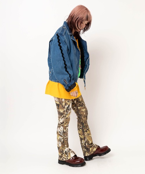 RNA（アールエヌエー）の「J2175 デニムBIGライダース（デニムジャケット・レディース・ブルー/ブラック・MEDIUM）」の14枚目の写真