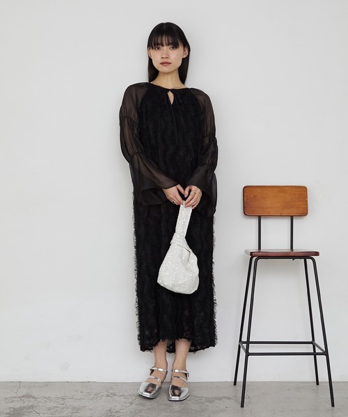 forksy.（フォルクシー）の「【forksy.】【オケージョン対応】スパンコールワンハンドルバッグ（ハンドバッグ・レディース・ダークブラウン/ホワイト/シルバー/ピンク・FREE）」の22枚目の写真