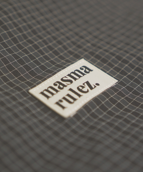 MASMARULEZ（マスマルールズ）の「[INT] Gym sack string bag _ plaid check navy black（バックパック/リュック・レディース・ブラック系その他・FREE）」の6枚目の写真